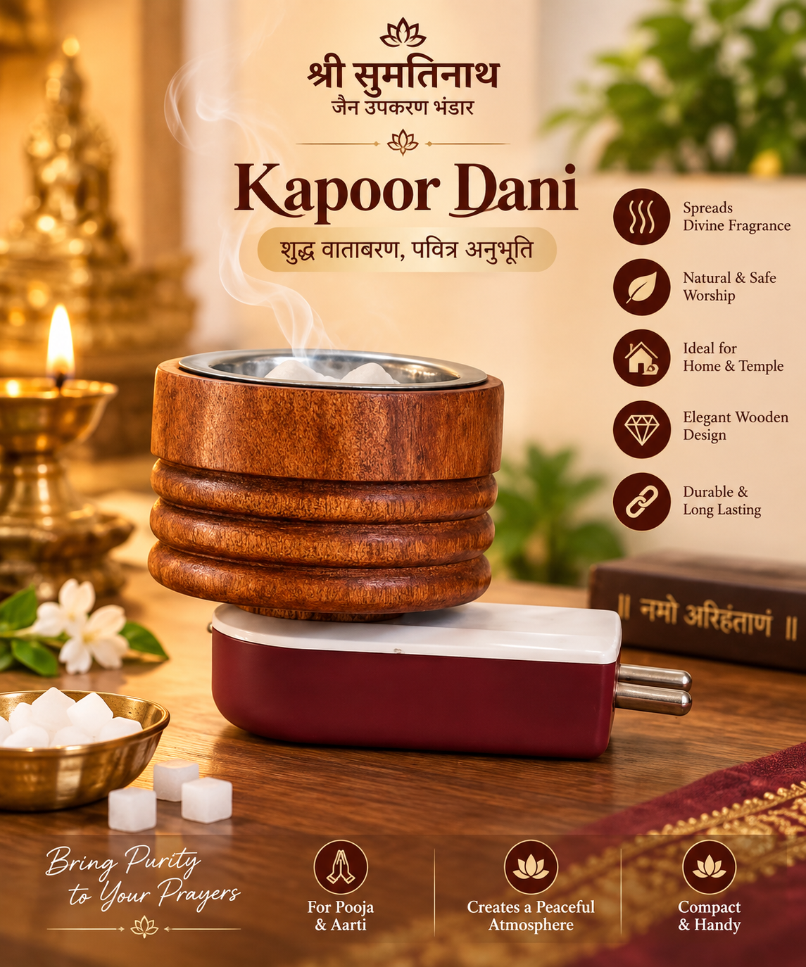wooden electric kapoordani