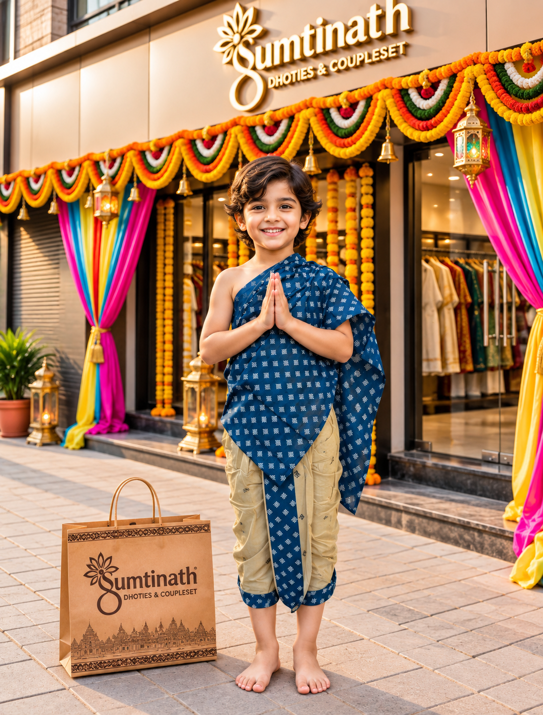 20 inch readymade dhoti(children wear)