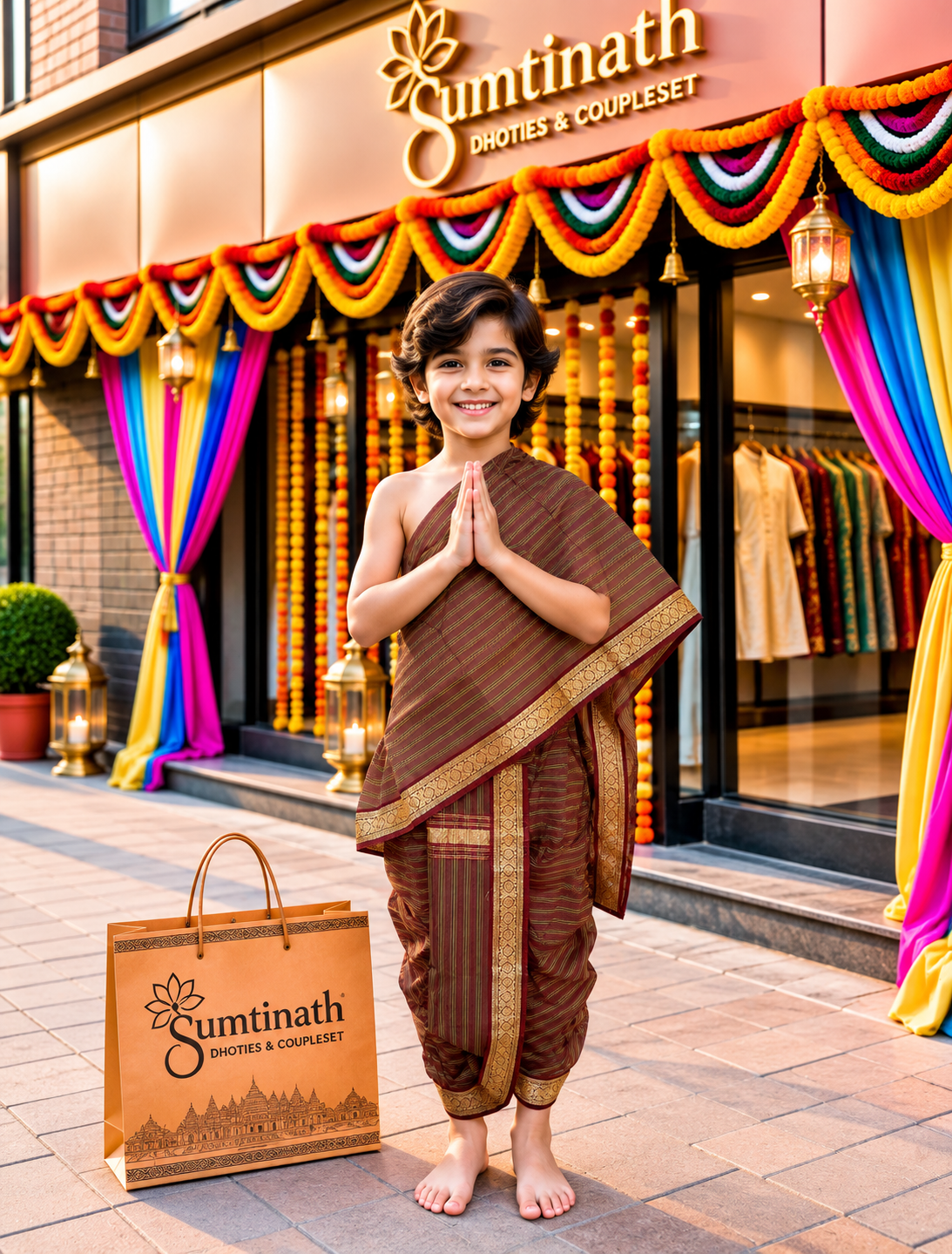 26 inch readymade dhoti(children wear)