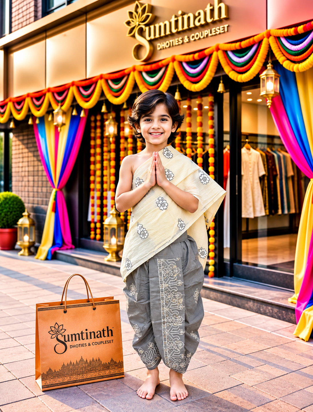 28 inch readymade dhoti(children wear)