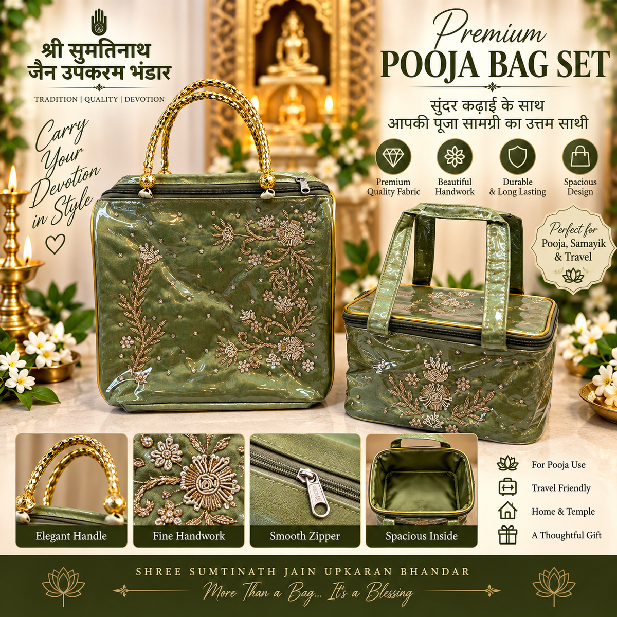 Premium samayik bag batwa set