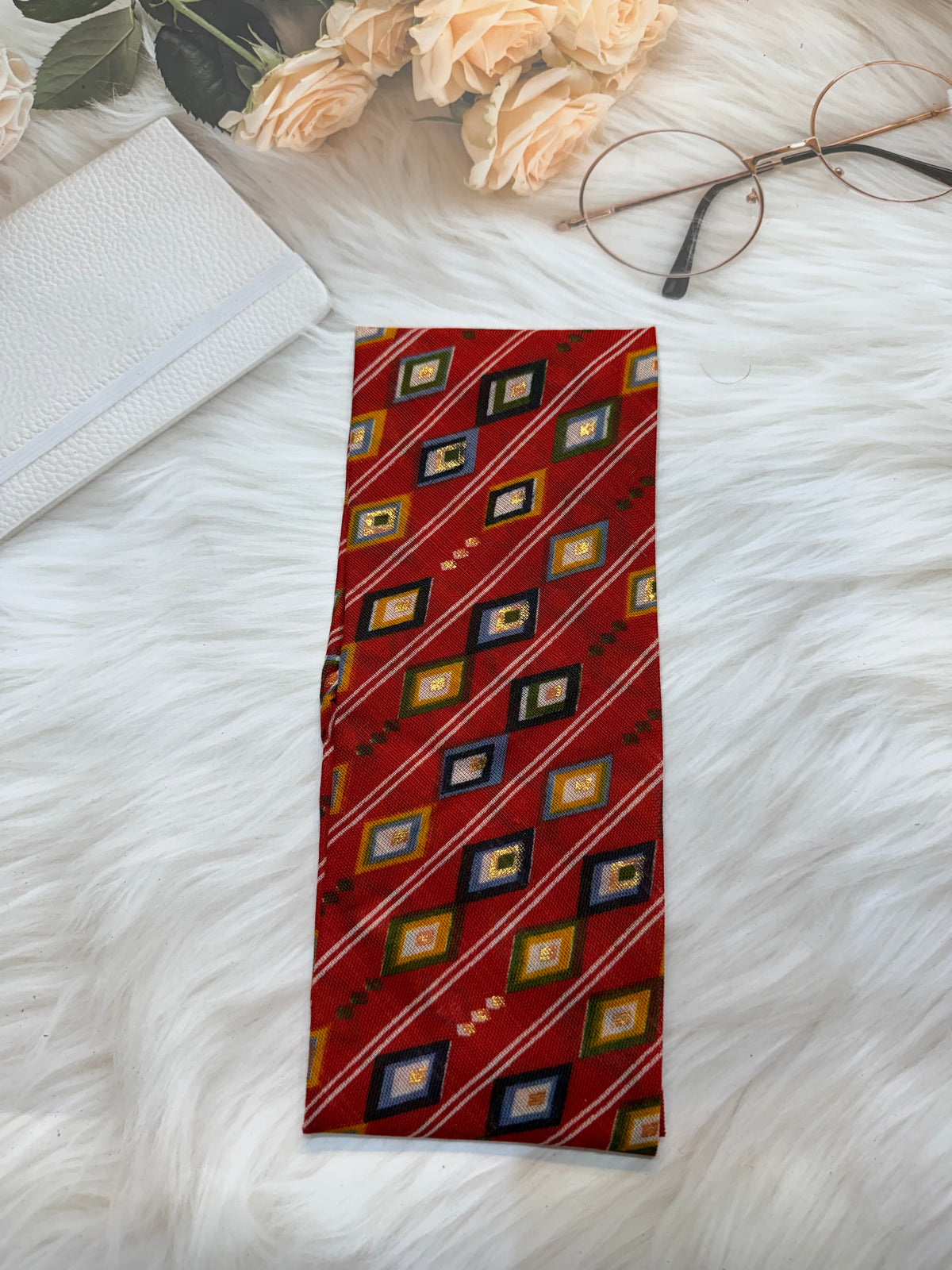 colorfull printed pooja rumal