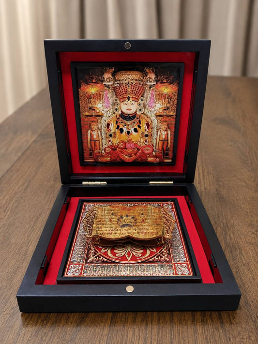 Deluxe 3D adinath bhagvan with sthapnaji