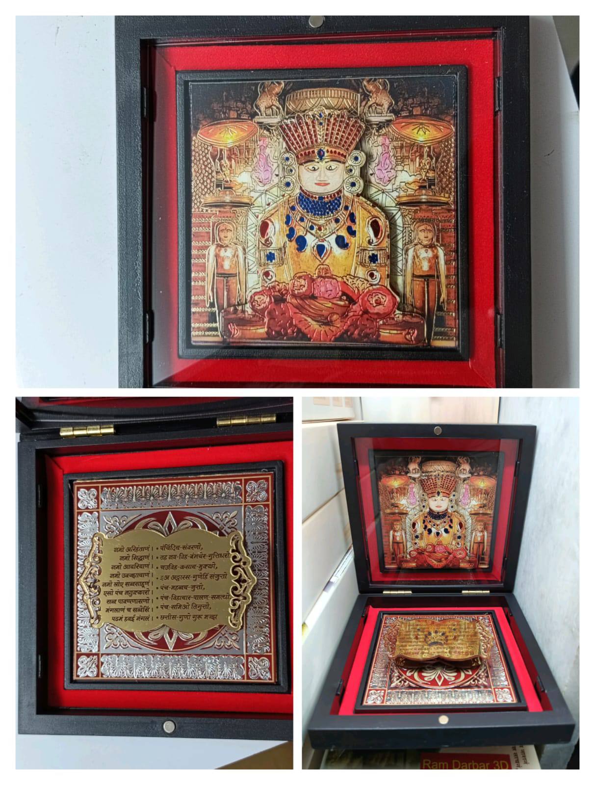 Deluxe 3D adinath bhagvan with sthapnaji