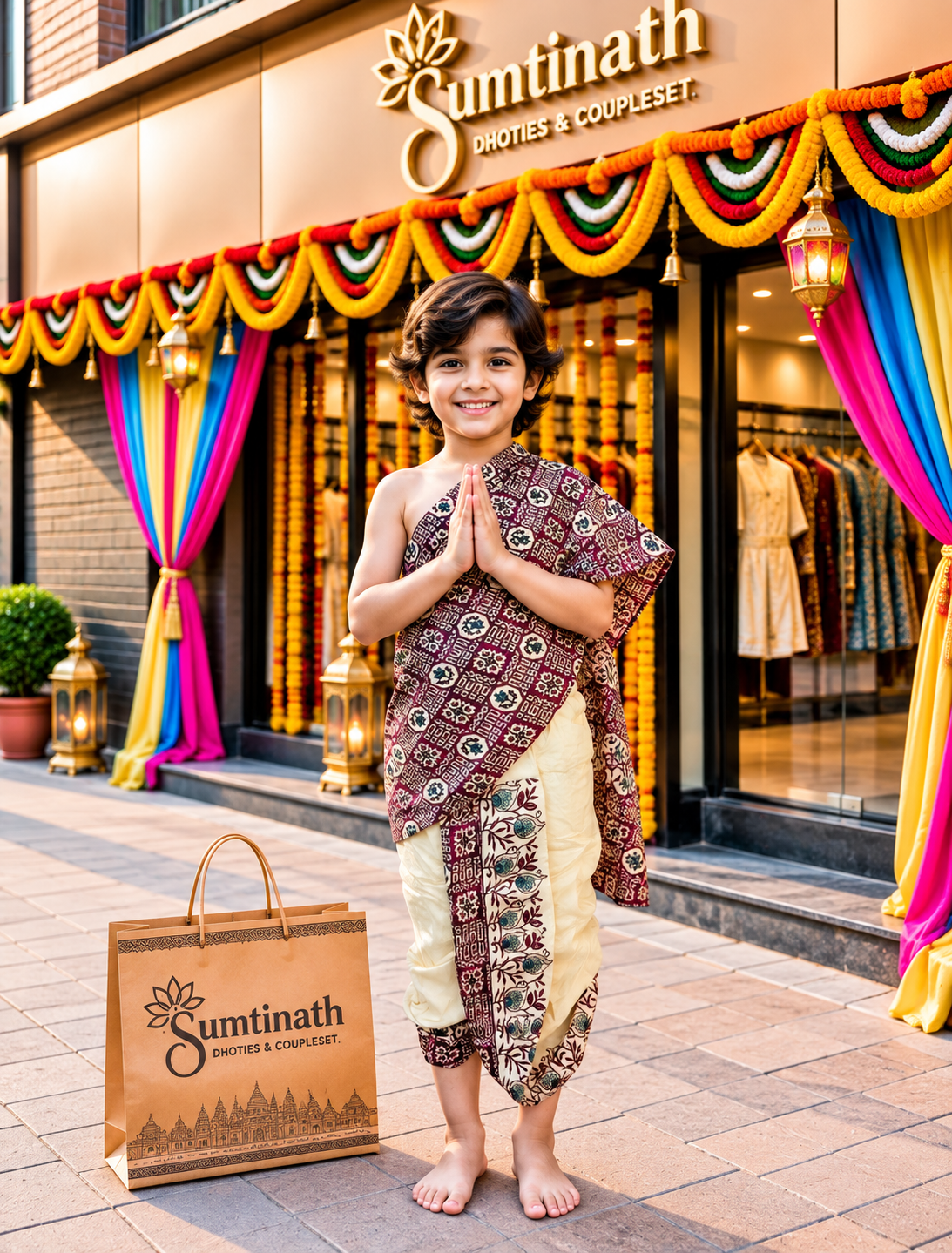 24 inch readymade dhoti(children wear)