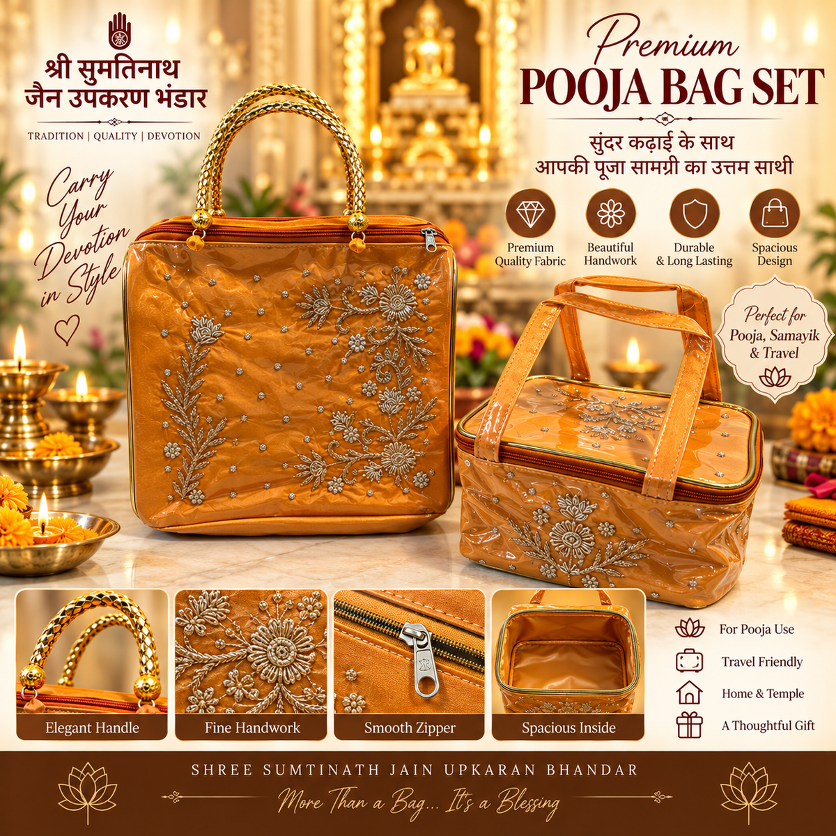 Premium samayik bag batwa set