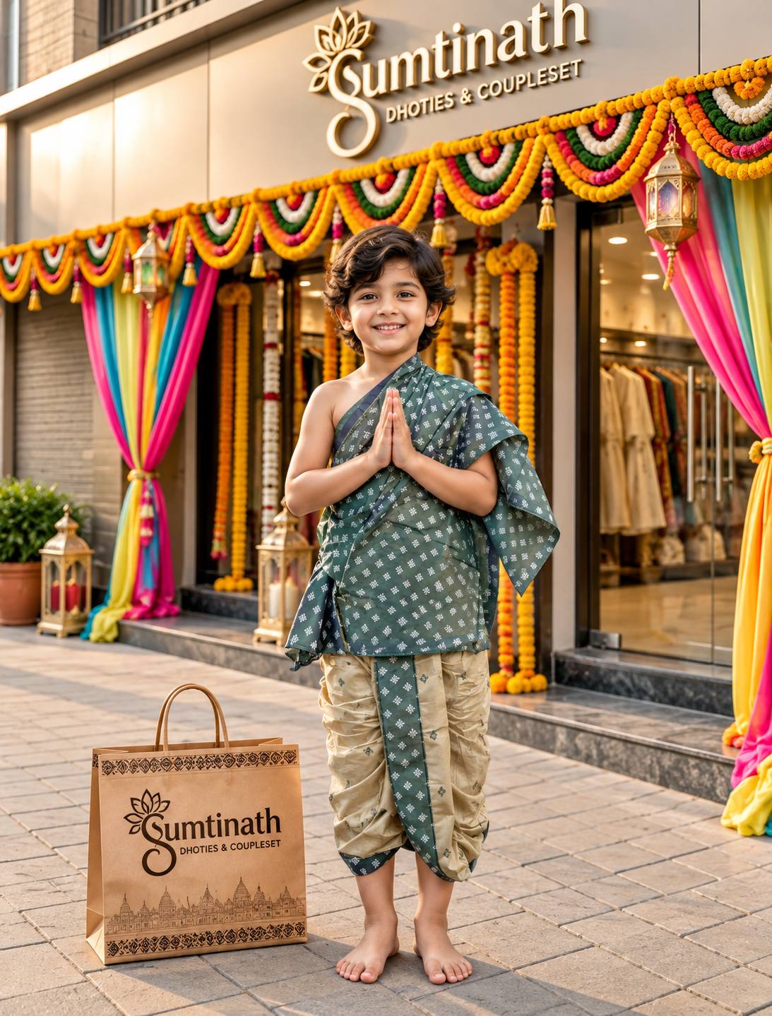 28 inch readymade dhoti(children wear)