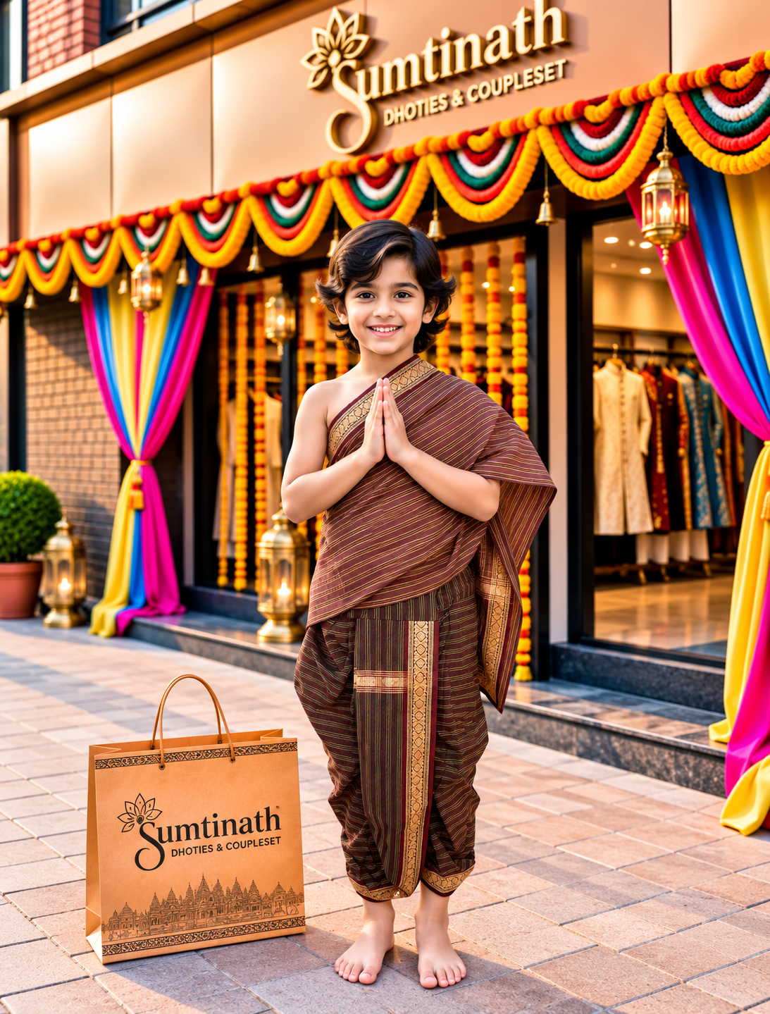 26 inch readymade dhoti(children wear)
