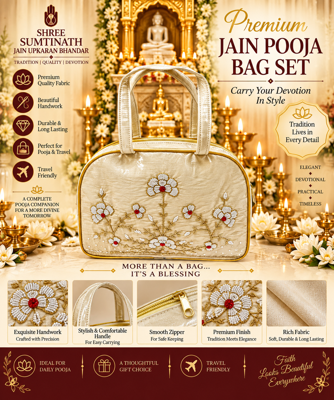 jardoshi work samayik bag