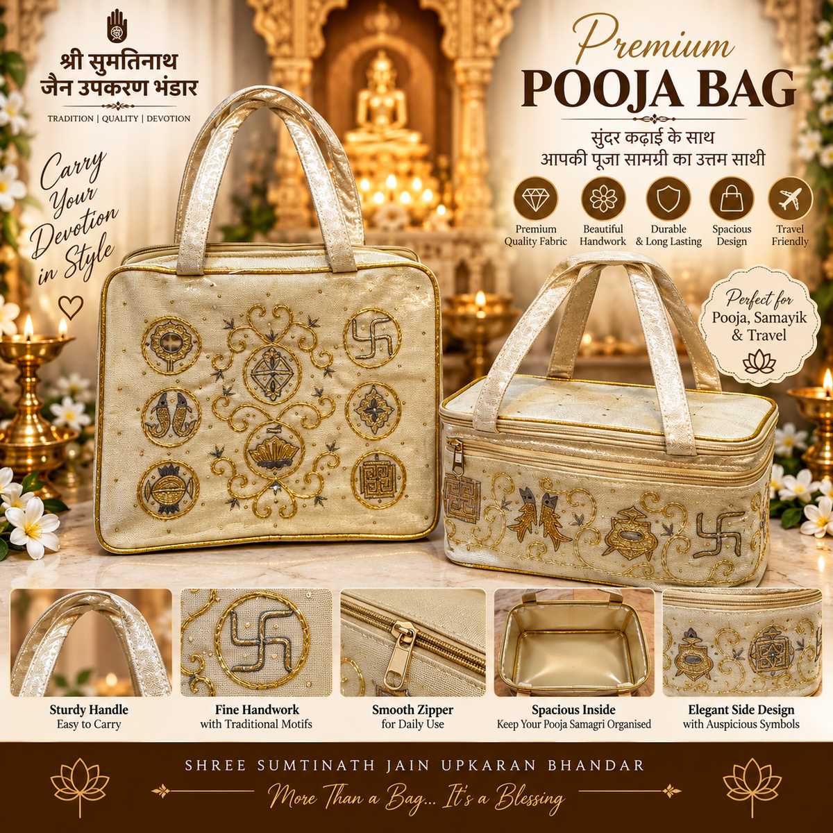 Asthmangal design bag batwa set