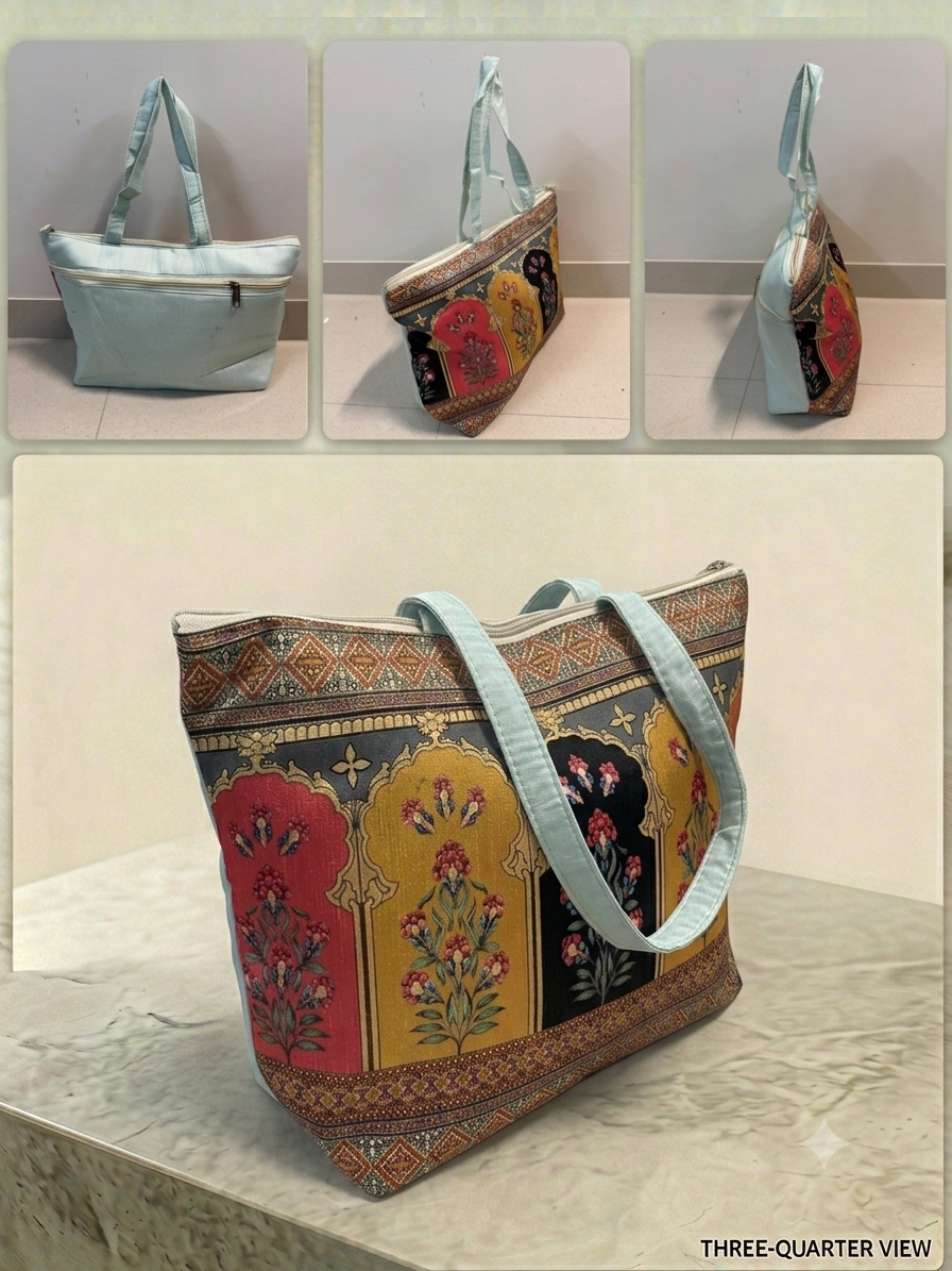 Ethnic Printed Handbag / Tote Bag