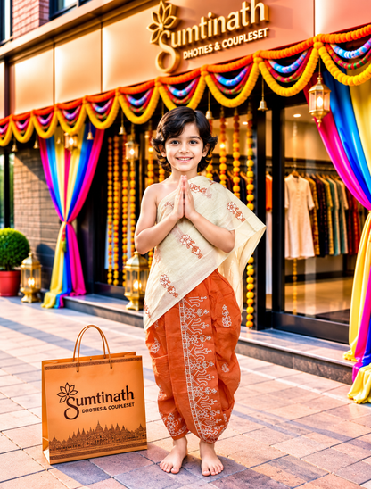 28 inch readymade dhoti(children wear)