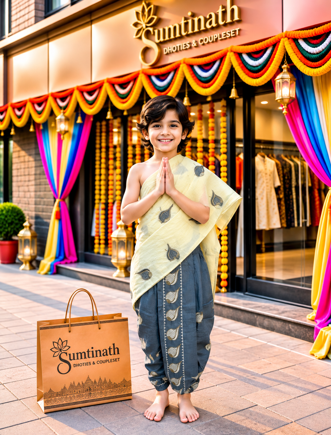 28 inch readymade dhoti(children wear)