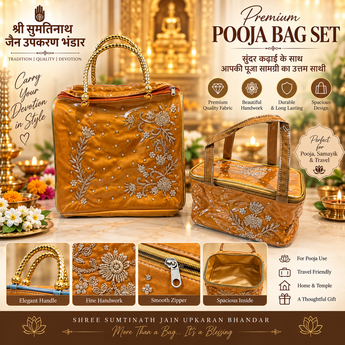 Premium samayik bag batwa set