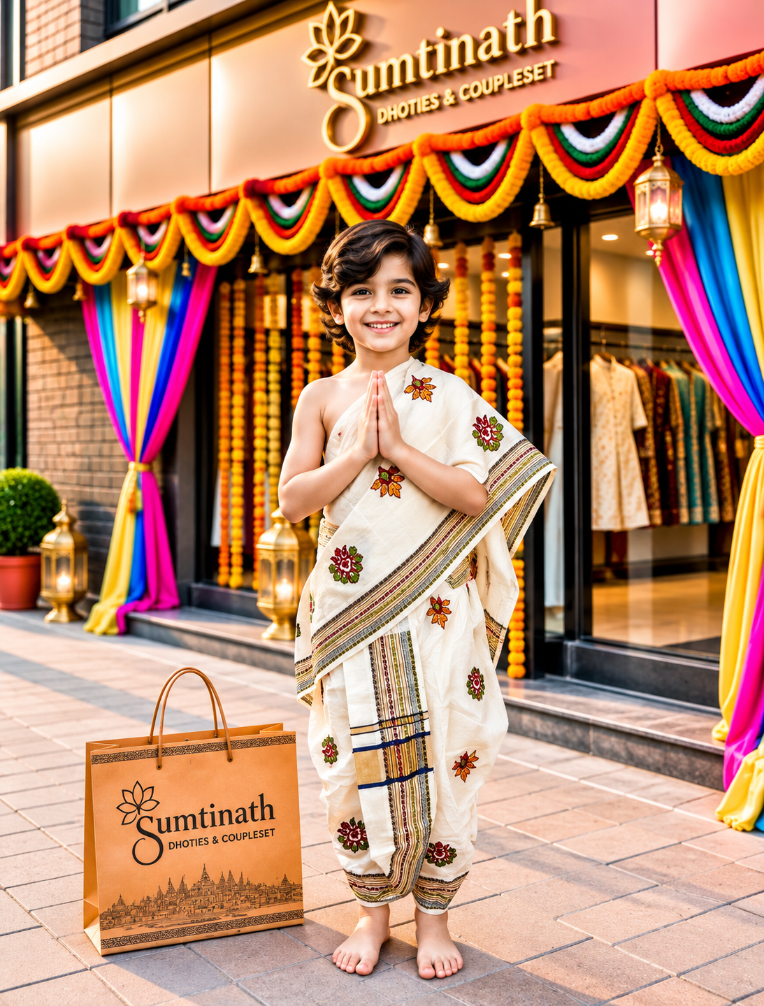 26 inch readymade dhoti(children wear)