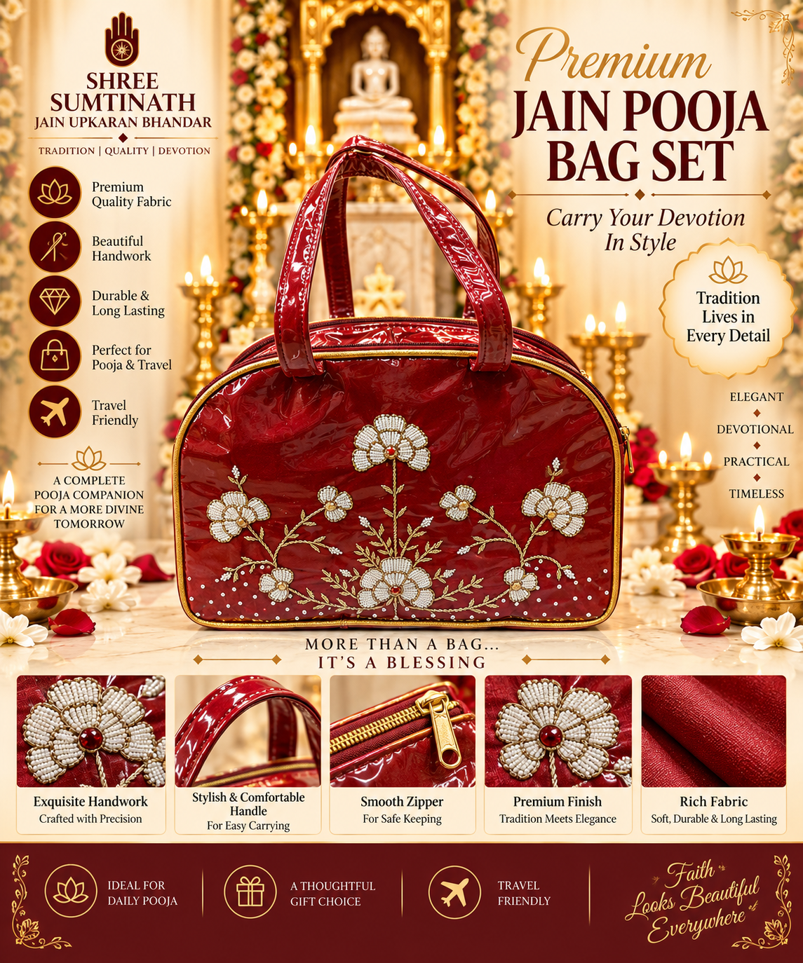 jardoshi work samayik bag
