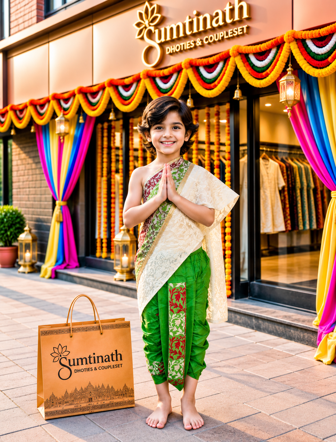 26 inch readymade dhoti(children wear)