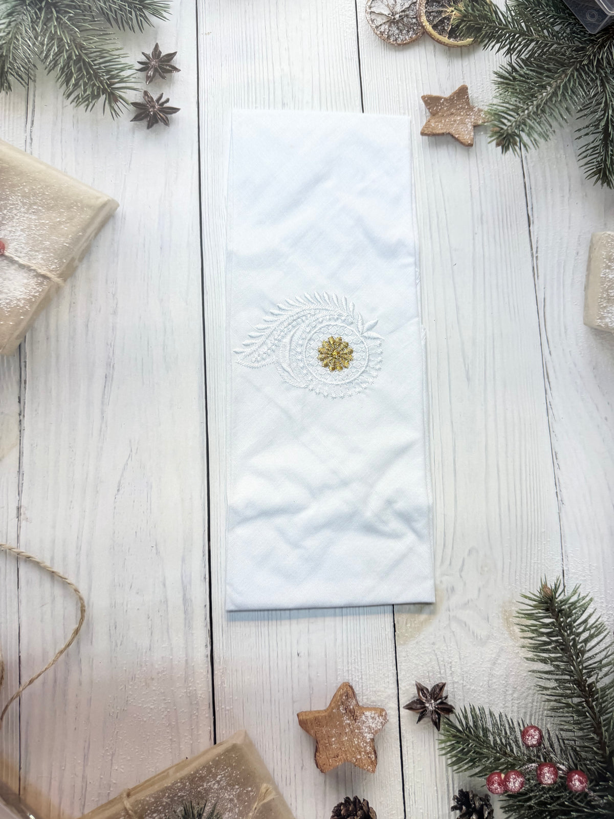white south cotton pooja rumal