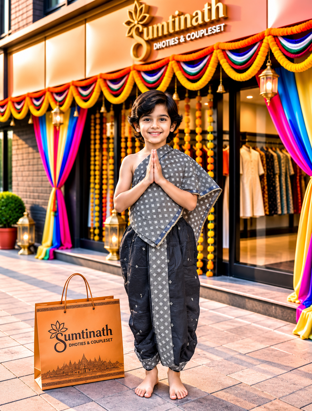 28 inch readymade dhoti(children wear)