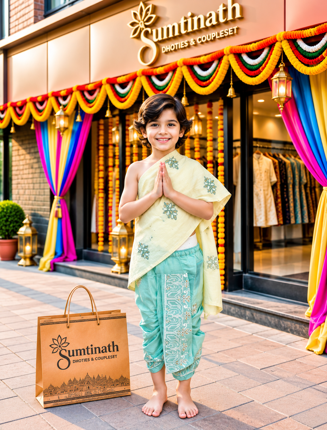 24 inch readymade dhoti(children wear)