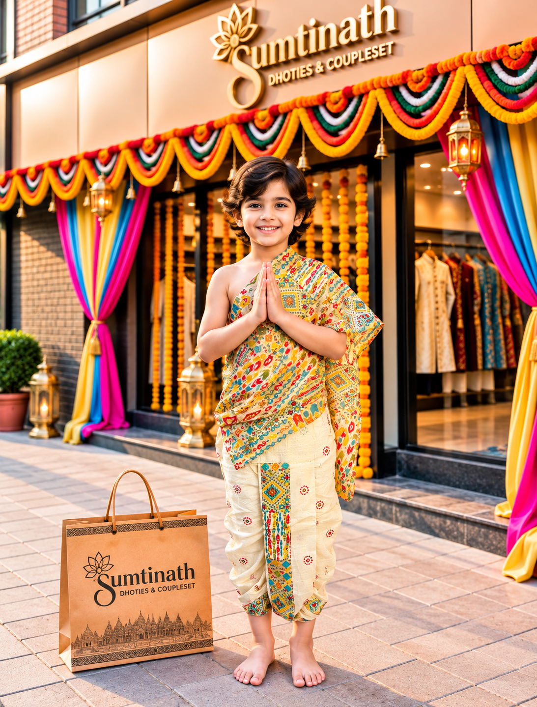 24 inch readymade dhoti(children wear)