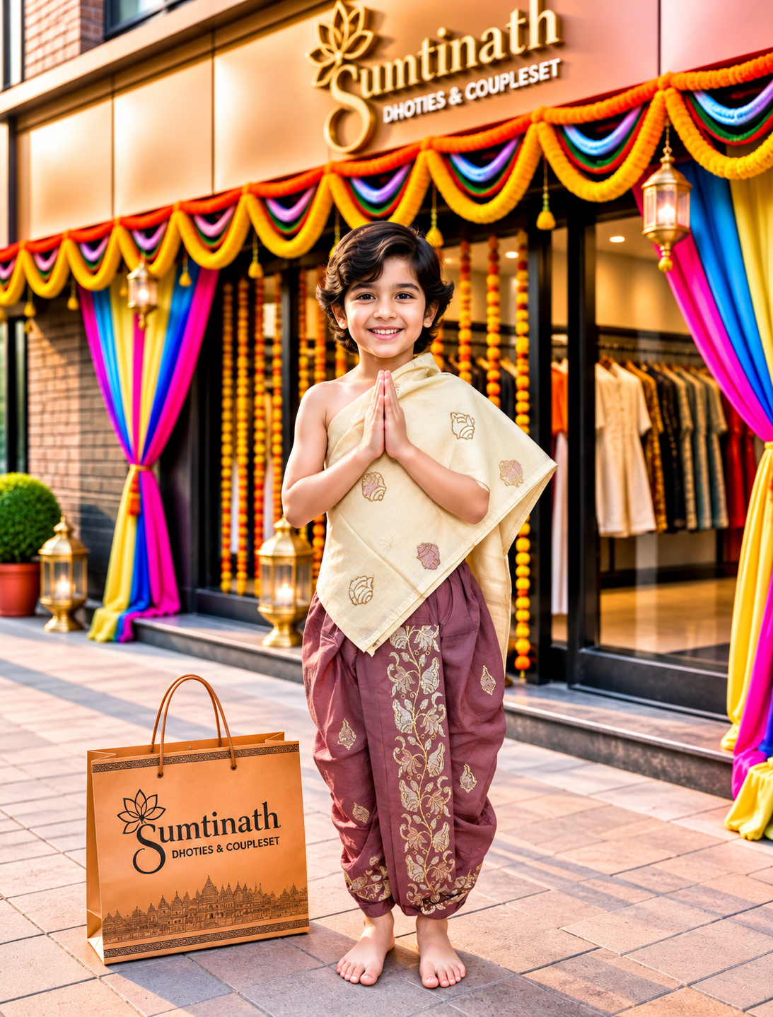 28 inch readymade dhoti(children wear)