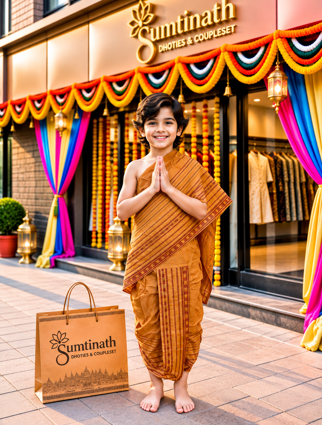 26 inch readymade dhoti(children wear)