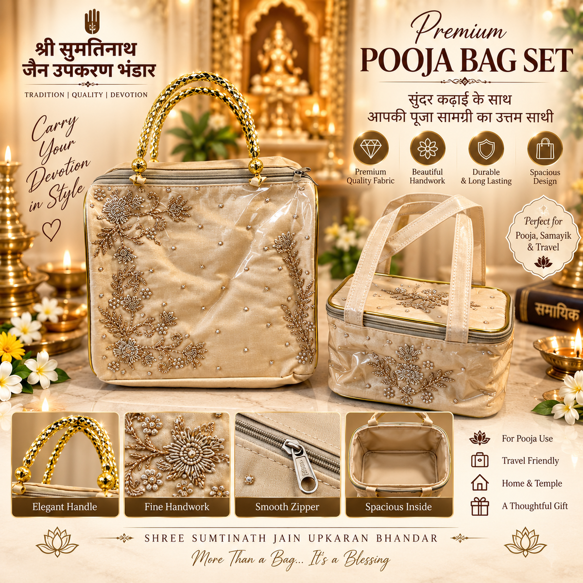 Premium samayik bag batwa set