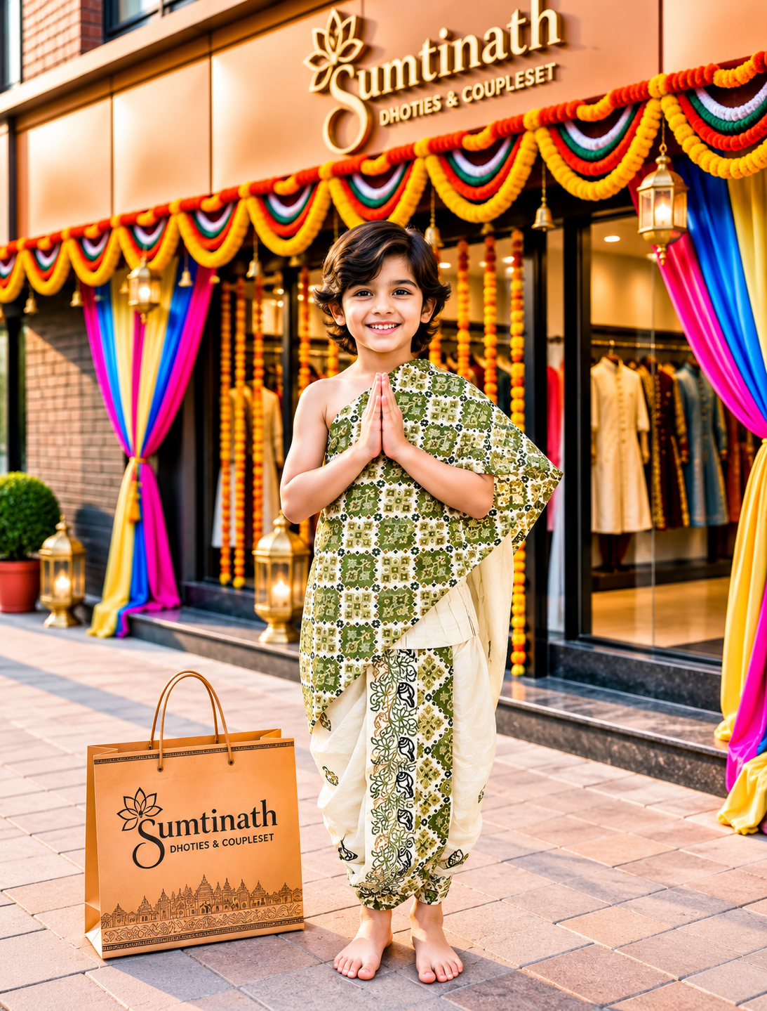 28 inch readymade dhoti(children wear)