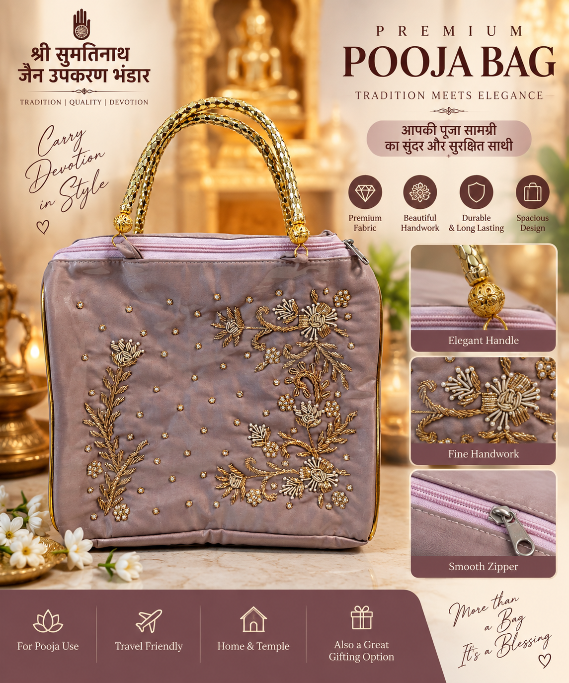 Samayik bag handwork
