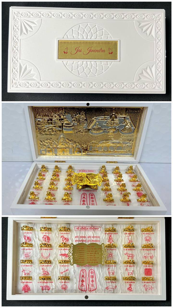 24 Tirthankar with Chardham patt rolex box