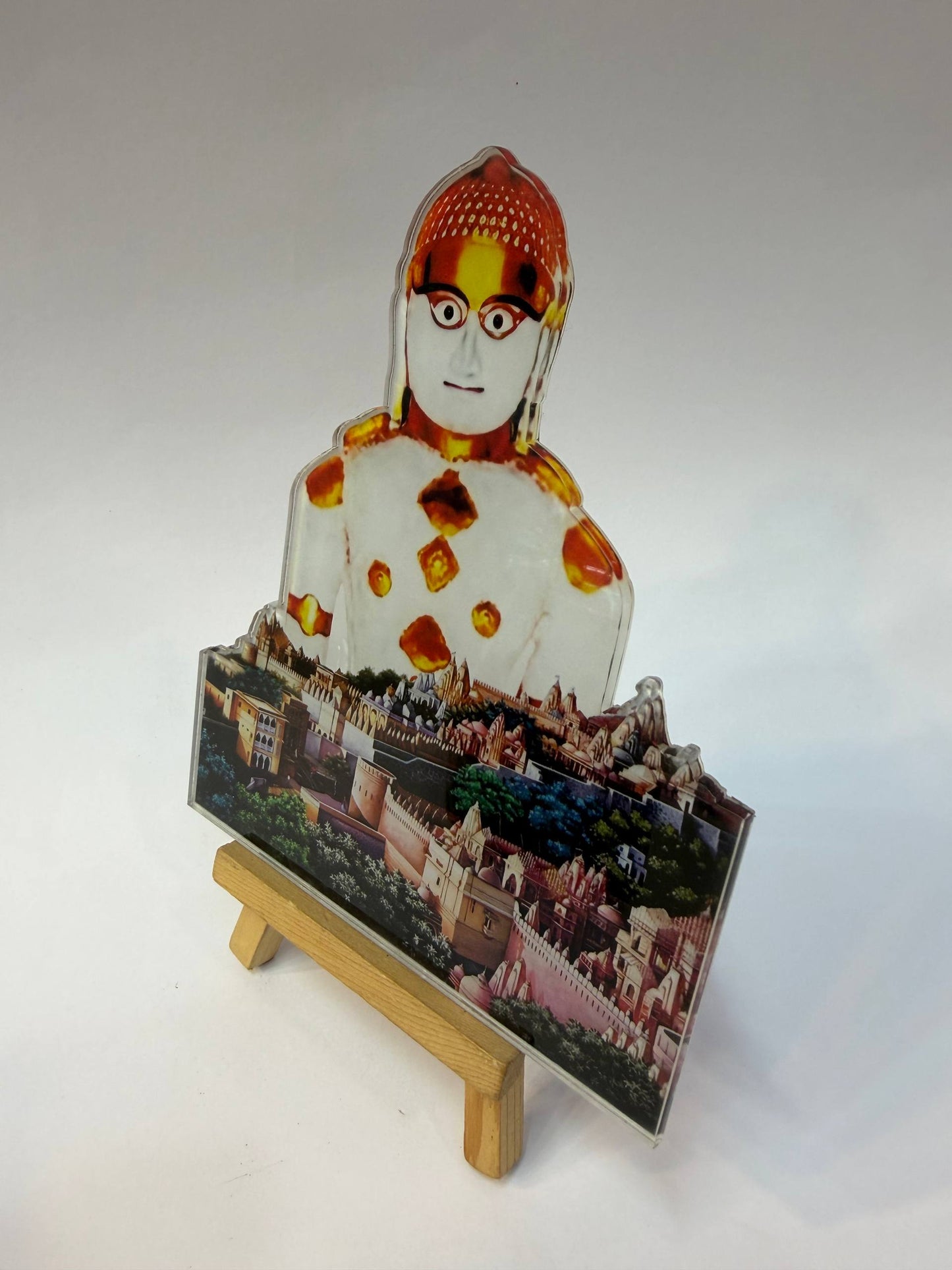 Adinath bhagwan with palitana patt cutout( size - 6 inch)