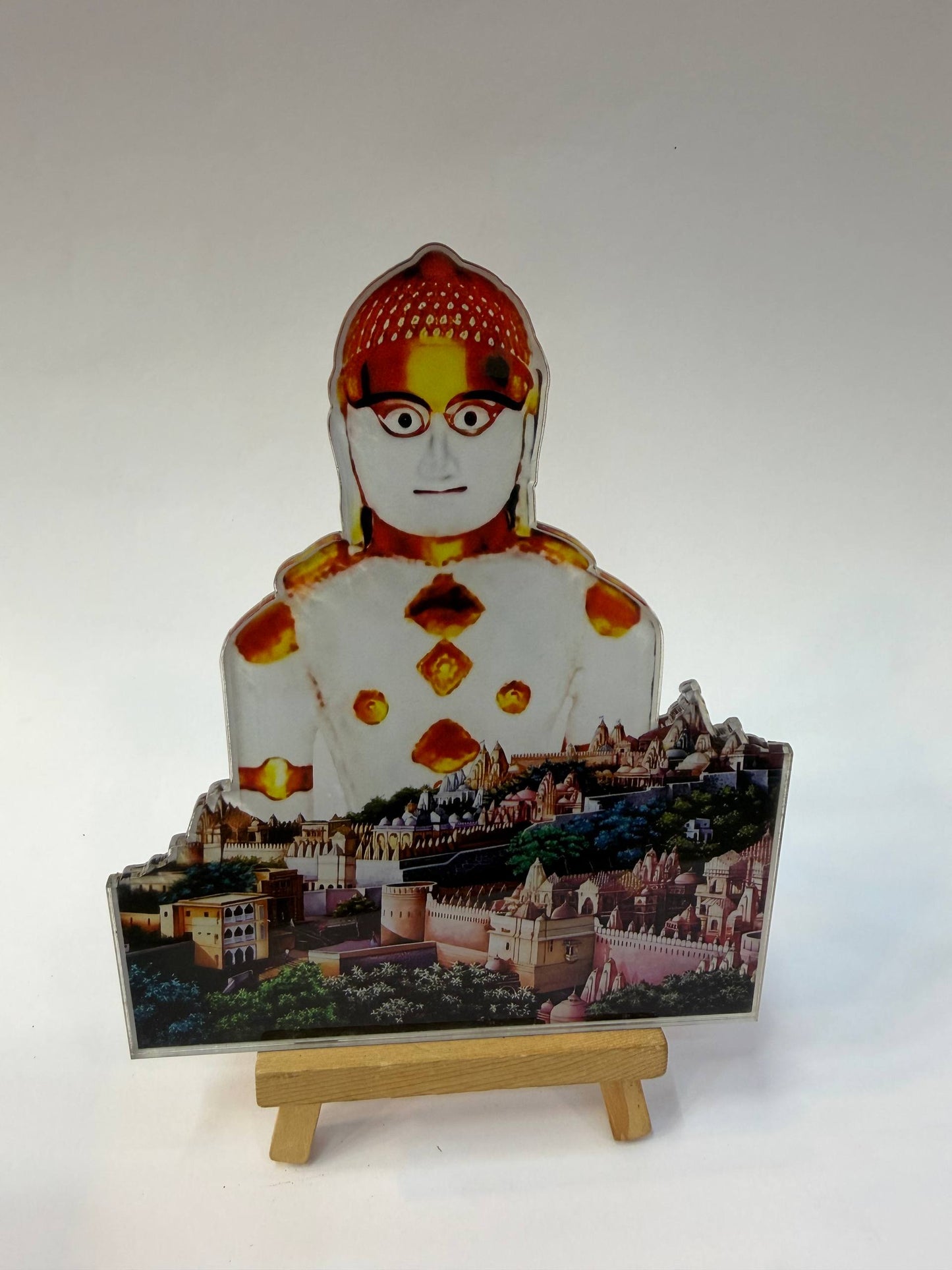 Adinath bhagwan with palitana patt cutout( size - 6 inch)