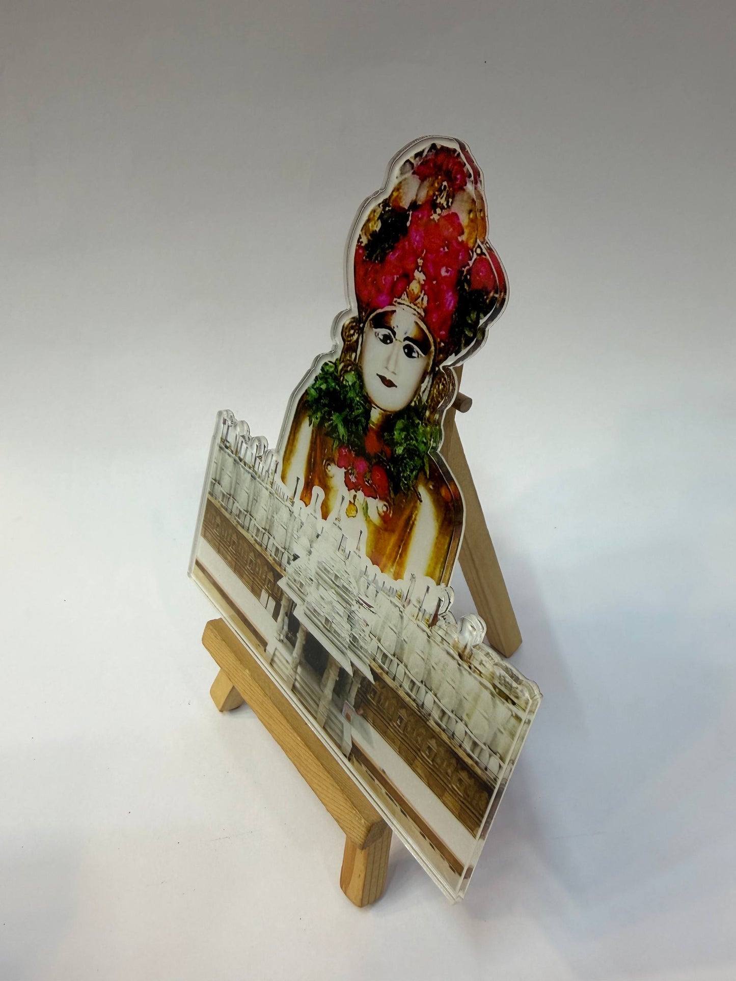 Parshwanath bhagvan with shankheshwar patt cutout (size - 6 inch)