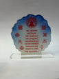 Resin art navkarmantra with asthmangal round frame